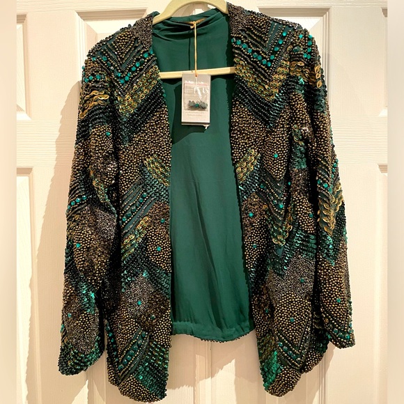 ZARA Beaded Blazer NWT - Picture 1 of 4